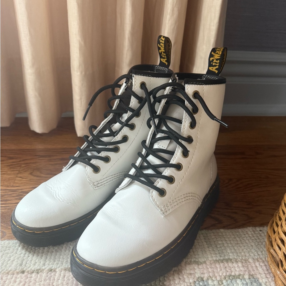 Dr. Martens White Boots